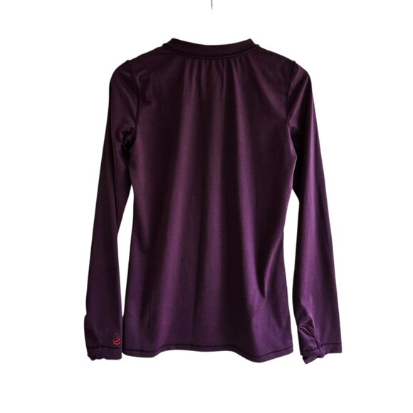 Cuddl Duds Far-infrared Enhance Eggplant Long Sleeve Top, Size XS - Picture 2 of 8